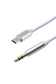 KEEPRO Type C Usb C To Aux Kulaklık Çevirici 3.5 Mm Jack 1m Beyaz - 3