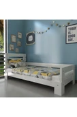 Ninnimo Newmod Touch Q 4001-1 90x190 Yatak Uyumlu Beyaz Mdf Karyola - 1