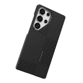 Galaxy S25 Ultra Kılıf Magsafe Şarj Özellikli 600D Metal Kamera Çerçeveli Raptic Aramid Fiber Croxx Mondrian Serisi Kapa thumbnail 5