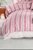 Upstyle Sport Çizgili Nevresim Takımı Çift Kişilik Soft Line Bordo - 2