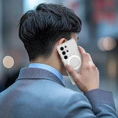 Galaxy S25 Ultra Kılıf Magsafe Şarj Özellikli Raptic Crystal Magsafe Serisi Şeffaf Kapak thumbnail 9