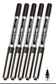 Siyah Pilot Kalem 5 Adet Uniball Eye Mikro 0.5 mm Roller Pilot Kalem Ub-150 Roller Uçlu Likit Mürekkepli Pilot Kalem - 1