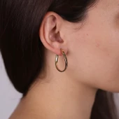 Kıvrımlı Halka Küpe - 1