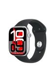 Poco X3 Uyumlu Siyah Akıllı Saat Watch10 2025 Hediyeli AMOLED EKRAN - 1