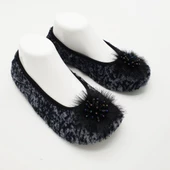 Gri Ve Lacivert Karışımlı Babet Ev Patiği - 4