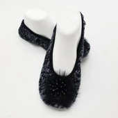 Gri Ve Lacivert Karışımlı Babet Ev Patiği - 12