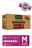 Depend Emici Külot Kadın Orta Boy M 10'lu 3 Adet Hasta Bezi - 1