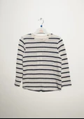 Erkek Çocuk Uzun Kollu Çizgili Örmek Triko Kazak 125324 - 10