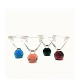 Linanware 4 Adet Set Renkli Küreli Cam Dondurma Sunum ve Tatlı Sunum Kasesi/Bardağı 200 ml DSG-15 - 3