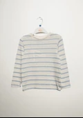 Erkek Çocuk Uzun Kollu Çizgili Örmek Triko Kazak 125324 - 11