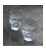 Linanware 2'li Viski/kokteyl Tasarım Cam/dışı Silikon Kaplı Bardak 200 ml DSG-14 - 1
