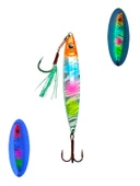S.F. Sardin Jig 29g - Sahte Yem Kaşık Rapala -Levrek, Palamut, Lüfer, Çinekop, Turna Jig Yem -Zebra Glow - 1