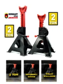 Germany Style 2 Ton Timsah Kriko - 4 Ayaklı Kriko Standı  Kriko Sehpası Oto Araç Krikosu - 2