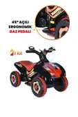 UJ TOYS Müzikli Ve Led Işıklı Akülü Atv 6v Ranger Siyah - 2