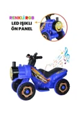 UJ TOYS Müzikli Ve Led Işıklı Buddy Akülü Atv 6v-mavi - 5
