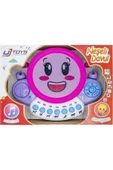 UJ TOYS Işıklı Müzikli Notalı Eğlenceli Neşeli Pilli Davul Mor - 1