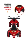 UJ TOYS Müzikli Ve Led Işıklı Akülü Atv 6v Buddy Kırmızı - 6