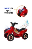 UJ TOYS Müzikli Ve Led Işıklı Ranger Akülü Atv 6v Kırmızı - 5