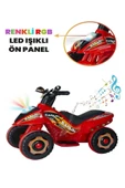 UJ TOYS 9000 Akülü Atv 6 V Safari Kırmızı - 6