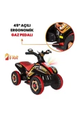 UJ TOYS Müzikli Ve Led Işıklı Akülü Atv 6v Safari Atv Siyah - 2