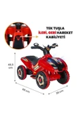 UJ TOYS 60002 Ujtoys Uzaktan Kumandalı Akülü Atv 6v Ranger-kırmızı - 3