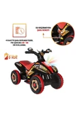 UJ TOYS Müzikli Ve Led Işıklı Akülü Atv 6v Safari Atv Siyah - 3