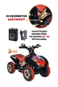 UJ TOYS Müzikli Ve Led Işıklı Akülü Atv 6v Ranger Siyah - 3