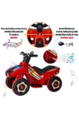 UJ TOYS 60002 Ujtoys Uzaktan Kumandalı Akülü Atv 6v Ranger-kırmızı - 6
