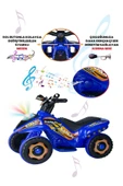 UJ TOYS 9017 Akülü Atv 6 V Safari Mavi - 6