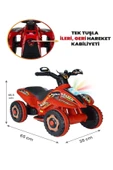 UJ TOYS 9000 Akülü Atv 6 V Safari Kırmızı - 2