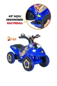 UJ TOYS Müzikli Ve Led Işıklı Akülü Atv 6v Karınca Mavi - 2