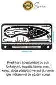 Paslanmaz Çelik Çok Fonksiyonlu İşlevsel Balıkçı Kiti Hayatta Kalma Balık Tutma Olta Uç Seti Cep Boy - 2