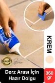 Premium Fayans Arası Krem Hazır Derz Dolgu Gaga Uç Tüp Mermer Mutfak Banyo Zemin Duvar Onarıcı - 1