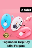 Çok Amaçlı Taşınabilir Cep ve Çanta Mini Falçata Maket Bıçağı Ultra Keskin Anahtarlıklı Çelik - 1