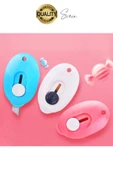 Çok Amaçlı Taşınabilir Cep ve Çanta Mini Falçata Maket Bıçağı Ultra Keskin Anahtarlıklı Çelik - 4
