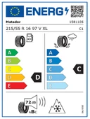 Matador 215/55R16 97V XL MP62 ALL WEATHER EVO Oto 4 Mevsim Lastiği (Üretim Yılı: 2024) thumbnail 2