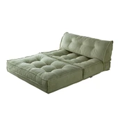 Homedius Mocca Fitilli Kadife Çift Kişilik Katlanır Yatak Olabilen Koltuk-Çağla Yeşili thumbnail 5