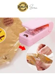 Pilli Pratik Mini Sızdırmaz Isıtmalı Poşet Ambalaj Ağzı Kapatma Makinesi Yapıştırma Taşınabilir - 6