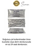 5 Adet 260 gr Soğutucu Jel Poşet Buz Aküsü Yolculuk Seyahat Yiyecek İçin Uygun Uzun Süre Dayanım - 3