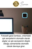Fotoselli Gece Lambası Karanlıkta Otomatik Yanıp Sönen Aydınlığa Duyarlı Koridor Antre Loş Led Işık - 2