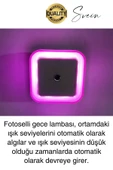 Fotoselli Gece Lambası Karanlıkta Otomatik Yanıp Sönen Aydınlığa Duyarlı Koridor Antre Loş Led Işık - 2