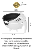 11 Parça Paslanmaz Fonksiyonel Süzgeçli Rende Hazneli Doğrayıcı Sebze Salata İçin Pratik Mutfak - 3