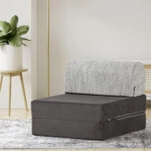 Homedius Magic Yataklı Katlanır Tek Kişilik Koltuk Antrasit Tek - 4