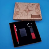 Anahtarlık Çakmak Ve Kalem Hediye Seti - 1