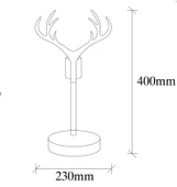 BEAMI METAL MOTİFLİ MASA LAMBASI - 3
