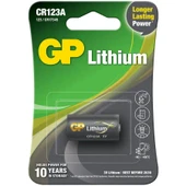 GP CR123A 3V Lityum Tekli Paket Pil (GPCR123A-U1) Fotoğraf Makinesi Pili - 2