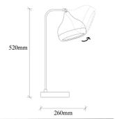 YILDO METAL SIVAMA TEKLİ MASA LAMBASI - 4