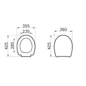 VitrA S20 Round Smoothflush Asma Klozet + VitrA Yavaş Kapanır Kapak + VitrA Gömme Rezervuar Set - 7