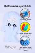 Shark Desenli Mavi Su Torbası Kılıfı Yumuşak, Rahatlatıcı ve Isı Terapisi (Termojel Hediyeli) - 6