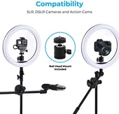 Promate Vlogpro - Vlog Çekim Kiti Profesyonel Mikrofonlu Stand Tripod LED Işıklı - 3
